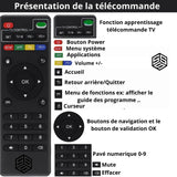 Télécommande Originale pour IPTV Box Boitier Android X96 X96mini X96mini+ X96Q X96Q Pro MXQ MXQ Pro M8C M8S M8N M10 T95 T95N T95X H96 H96 Pro...