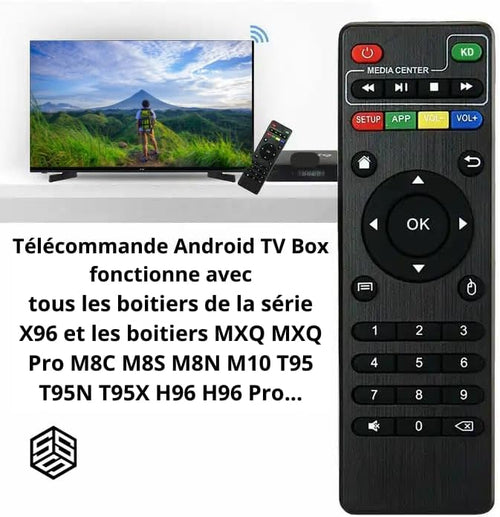 Télécommande Originale pour IPTV Box Boitier Android X96 X96mini X96mini+ X96Q X96Q Pro MXQ MXQ Pro M8C M8S M8N M10 T95 T95N T95X H96 H96 Pro...