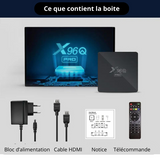 X96Q Pro Meilleur Android TV Box Smart Ultra HD 4K,IPTV,Netflix,Youtube, Google Play Store, High-Tech, Wi-Fi Dual Band, 1g/8g ou 2g/16g